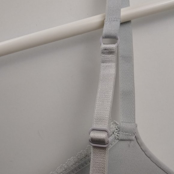 Auden Gray Plunge Push Up Bra Light Gray Target - Picture 9 of 12